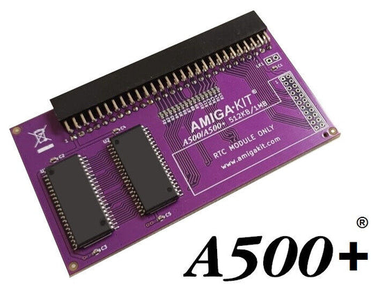 A500+ 1MB MEMORY RAM EXPANSION CARD PURPLE FOR COMMODORE AMIGA 500 PLUS