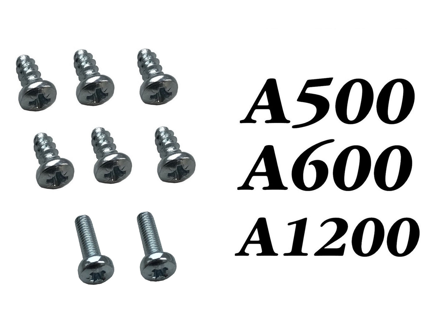 6x Amiga Case Screws 2x Floppy Bolts A500 A600 A1200