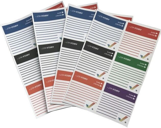 Rainbow Tick / Checkmark Floppy Disk Labels (24 pack)