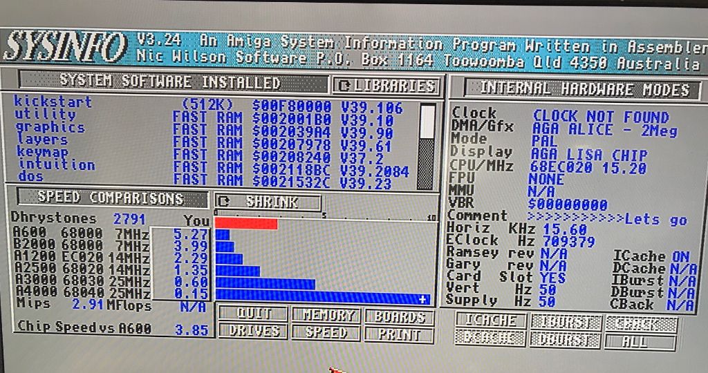 A1200 8MB Fast RAM Memory Expansion (40MHz FPU Option)