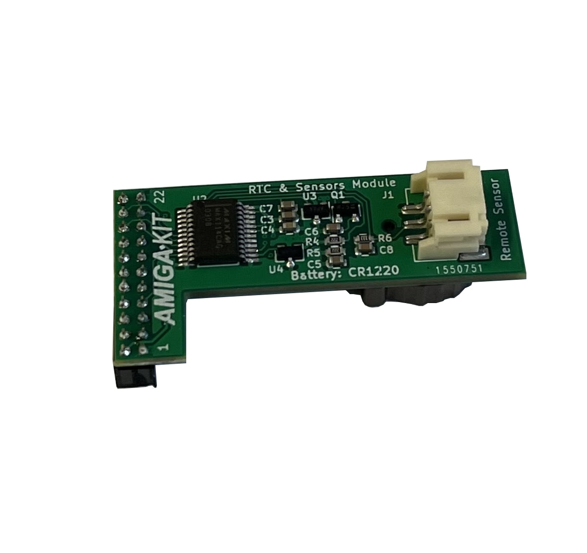 A1200 Real Time Clock + Sensors Module for Commodore Amiga 1200 Clockport